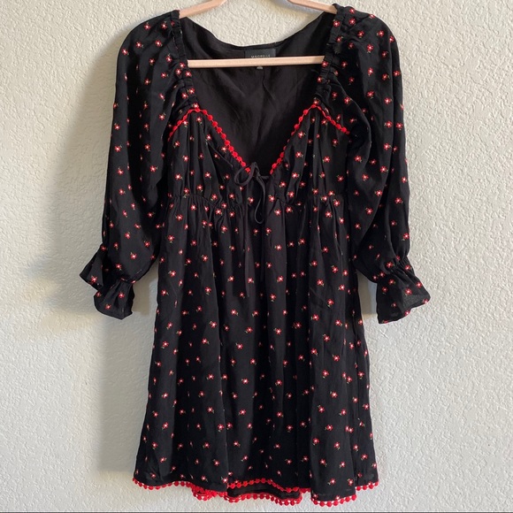 Super Cute Sassy Black & Red Majorelle Mini Dress - Picture 2 of 9